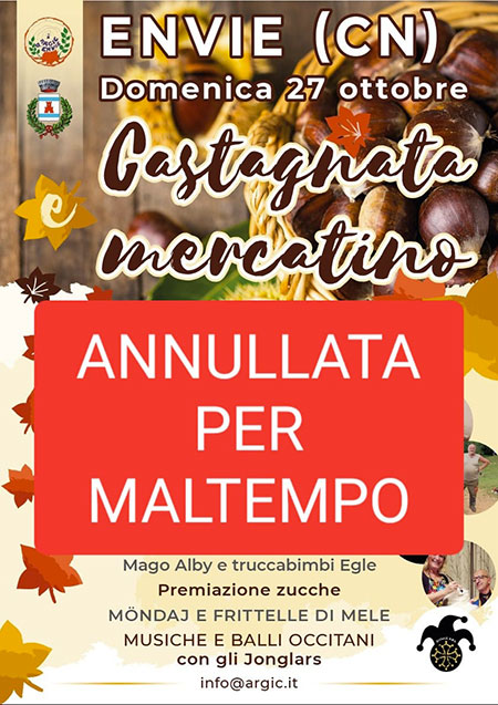 Castagnata e mercatino delle pulci a Envie